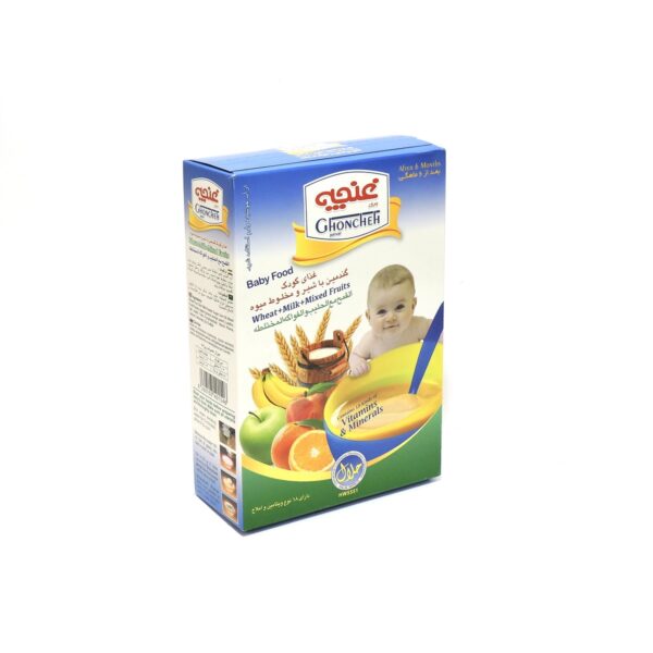 Baby cereal milk and mixed fruits - Image 1