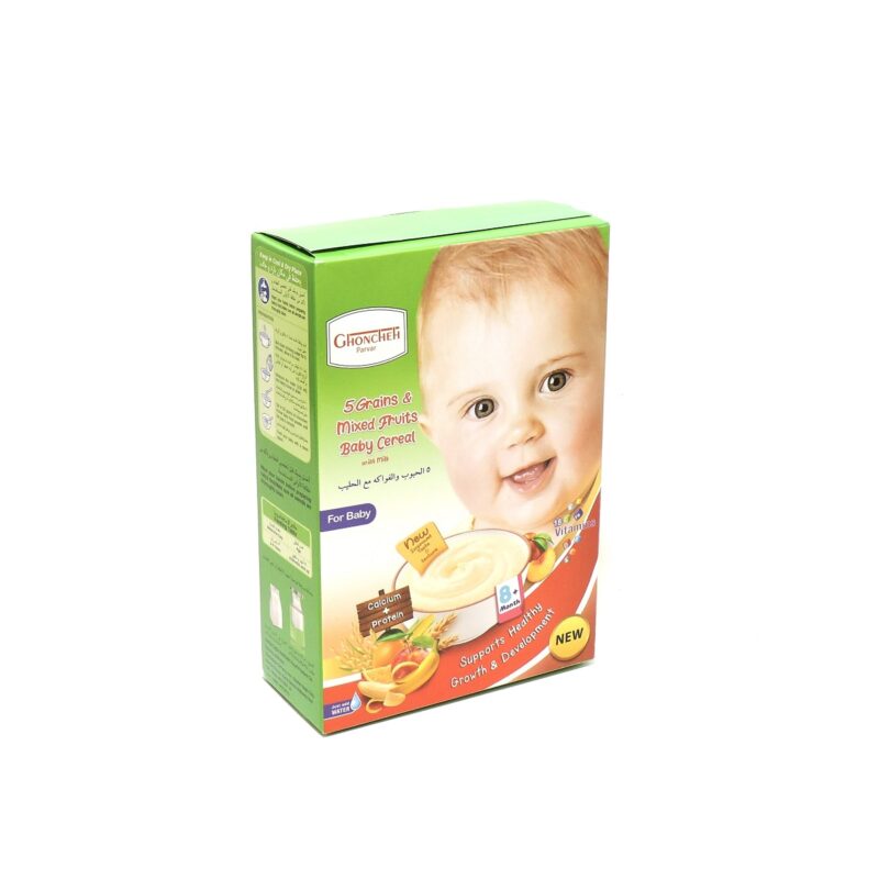 Baby cereal with 5 grains and mixed fruits