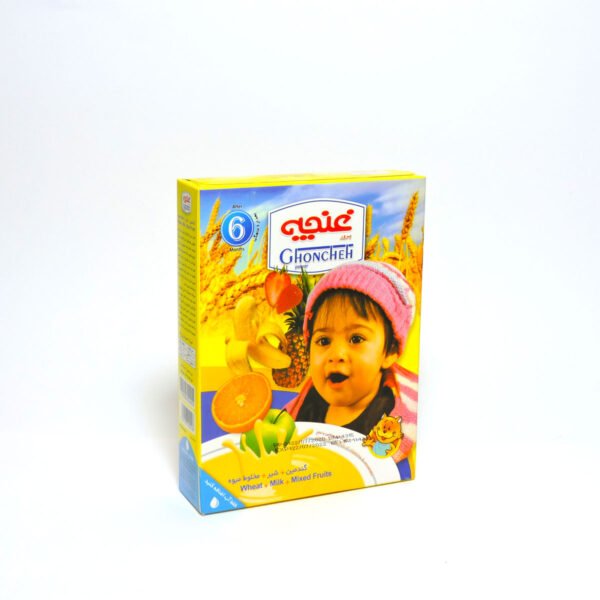 Wheat Cereal with milk and mixed fruits 175 grams.jpg Wheat Cereal with milk and mixed fruits 175 grams - Image 1